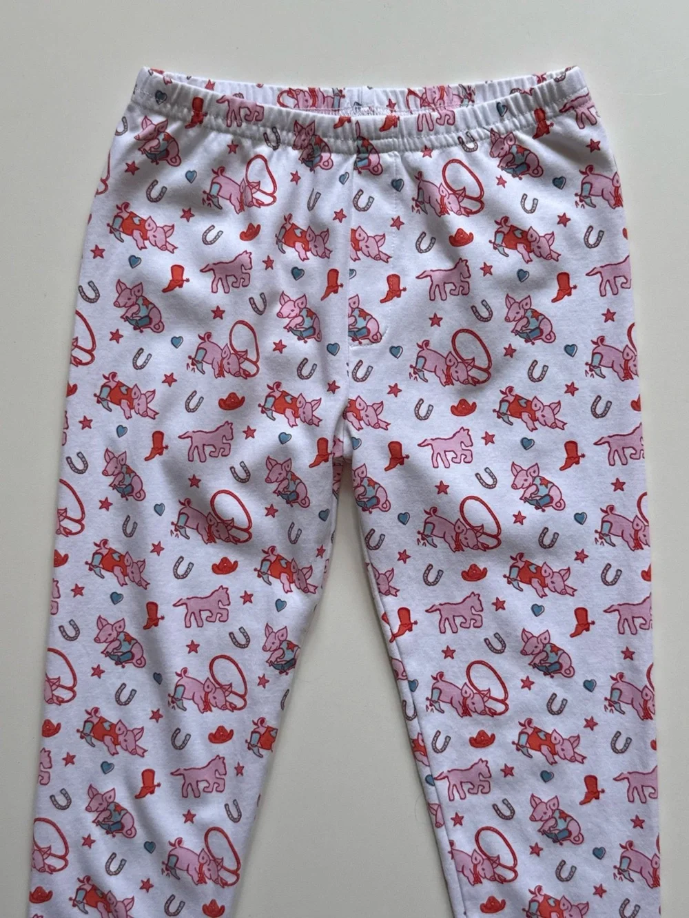 Roller Rabbit × Lilly Sisto Kids “Piggy Up” Pajama Set - Size 8Y